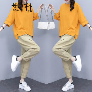 热销大码女装时尚休闲套装	