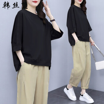 大码女装短袖t恤女2023夏季新款韩版港味洋气减龄宽松 大码女装短袖t恤女2023夏季新款韩版港味洋气减龄宽松